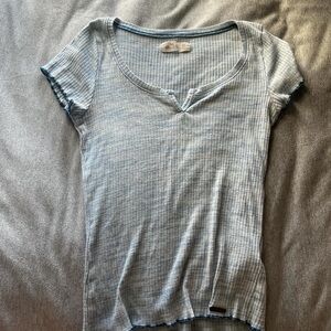 Hollister Light Blue Short Sleeve Tee